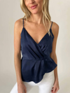 Six/fifty Kali Tank In Blue