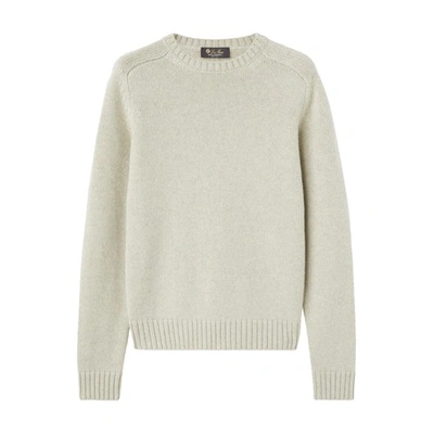 Loro Piana Neo Parksville Cashmere Sweater In Taupe_poussiere_chine
