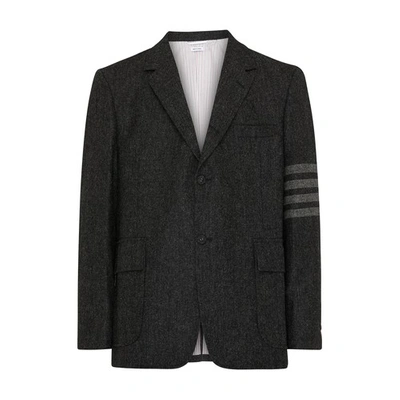 Thom Browne 4-bar Wool Jacket In Dark_grey