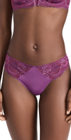 Skarlett Blue Minx Thong In Grappa / Lipstick Red