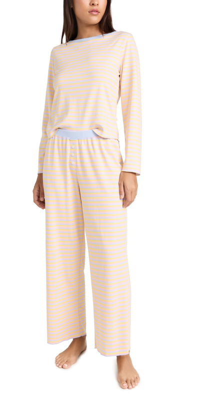 Cozyland By Morgan Lane Ellie Pajama Set In Rainbow Dream