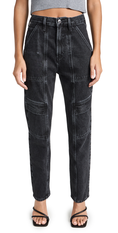 Agolde Cooper Relaxed Cargo Organic Cotton Jeans In Multi
