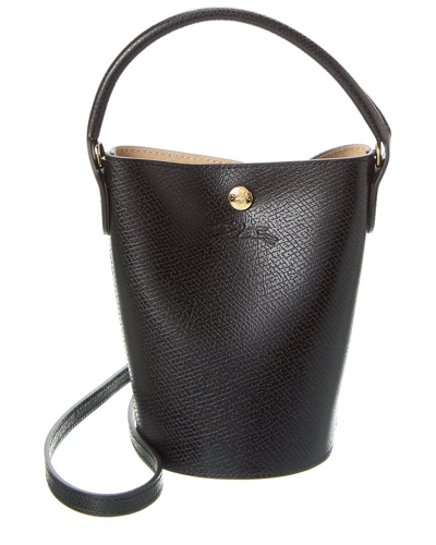 Longchamp Xs Épure Leather Crossbody Bag In Black