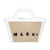 Marni Tropicalia Micro Cotton-blend Basket Bag In White