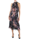 ADRIANNA PAPELL WOMENS CHIFFON PRINTED COCKTAIL AND PARTY DRESS