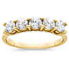 Pompeii3 1ct Five Stone Diamond Ring 14k Yellow Gold In Multi