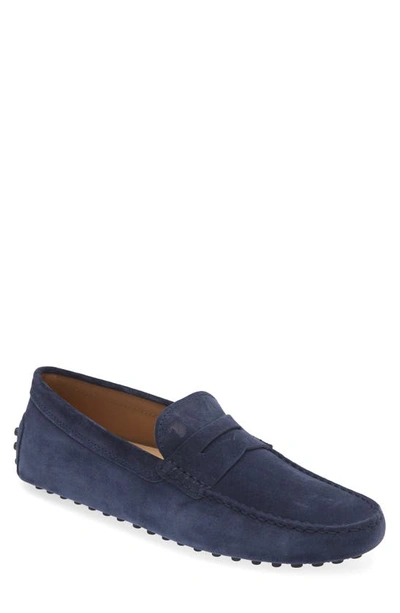Tod's Nuovo Gommino Loafers In Blue