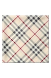 BURBERRY LARGE CHECK SILK SCARF