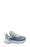 Nike Kids' Revolution 6 Sneaker In Grey/ Blue/ Deep Blue