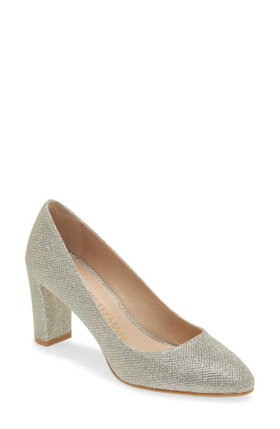 Stuart Weitzman Savvy 75 Pump In Platino