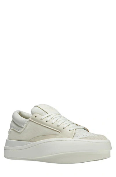 Y-3 Lux B-ball Low Top Sneaker In White
