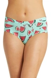 Meundies Feelfree Print Cheeky Briefs In Seed You Later