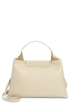 Ree Projects Medium Elieze Leather Shoulder Bag In Beige