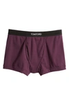 Tom Ford Cotton Stretch Jersey Boxer Briefs In Plum