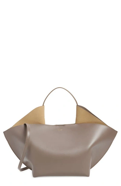 Ree Projects Medium Ann Leather Tote In Ash Brown