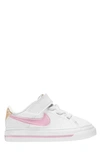 Nike Kids' Court Legacy Sneaker In White/ Pink