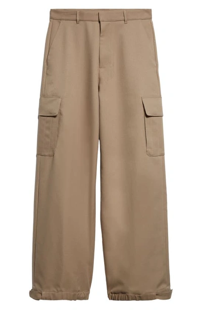 Off-white Ow Drill Cargo Pants In Beige