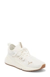 Puma Pacer Future Web Knit Sneaker In Pristine- Gold