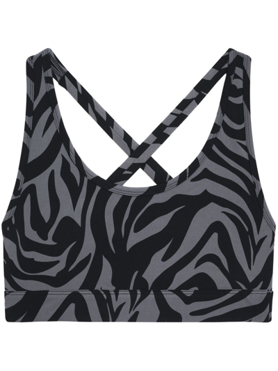 ANINE BING AXEL ZEBRA-PRINT BRA