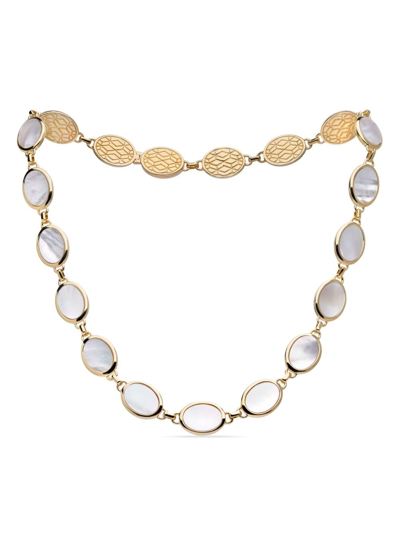 Autore Moda Chloe Mother-of-pearl Necklace In Gold
