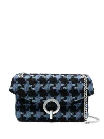 Sandro Kasbah Medium Tweed Tote - Kaki/Black