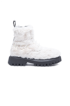 N°21 SHEARLING-EFFECT HIGH BOOTS WITH LOGO