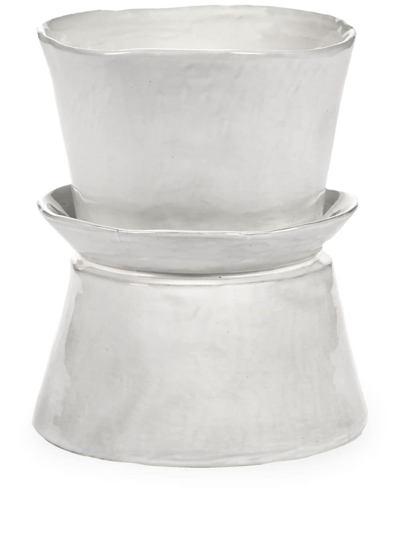 Serax La Mère Brushed-finish Bowl In White