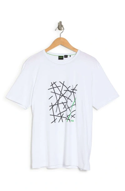 Hugo Boss Logo Graphic T-shirt In White