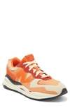 New Balance 5740 Sneaker In Macadamia Nut/ Vitamin Orange