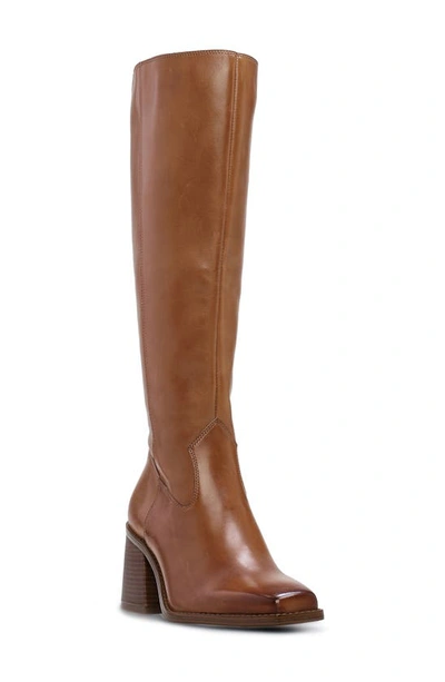 Vince Camuto Women's Sangeti 2 Wide Calf High Heel Riding Boots In Brown