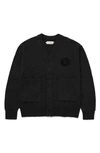 Honor The Gift Stamped Batch Cardigan In Black
