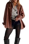 FREE PEOPLE EASY RIDER FAUX LEATHER JACKET