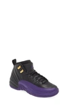 Jordan Air  12 Retro Basketball Shoe In Black/ Purple/ Gold/ Taxi
