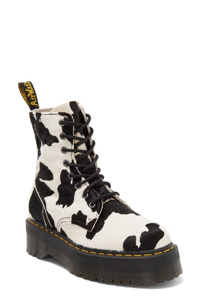 Dr. Martens' Jadon Boot Hair-on Cow Print Platforms Boots