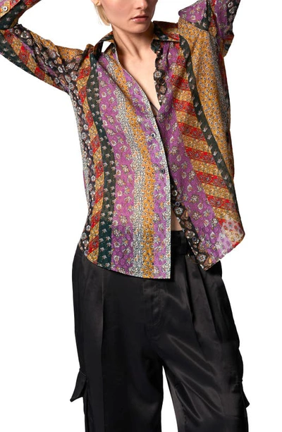 Equipment Quinne Button Up In Chai Tea Multi
