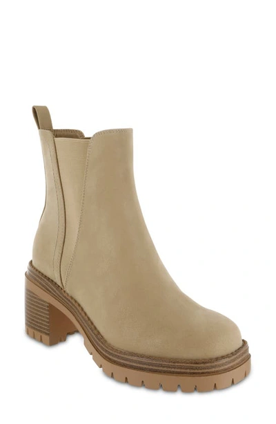 Mia Adea Platform Chelsea Boot In Stone