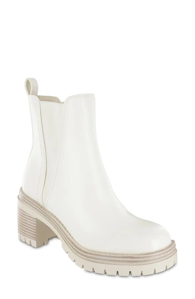 Mia Adea Platform Chelsea Boot In Bone