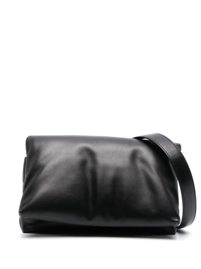 Marni Schultertasche Prisma Small Aus Leder In Black