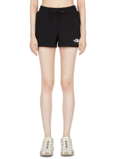 The North Face Logo Detailed Drawstring Shorts In Black