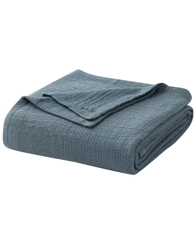 Truly Soft Matelasse Organic Blanket In Storm