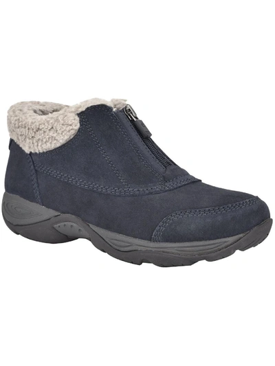 Easy Spirit Exclaim Womens Suede Ankle Booties In Grey