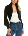 Autumn Cashmere Sequin Cashmere-blend Shrug In Black