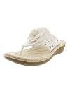 Cliffs By White Mountain Cynthia Thong Comfort Sandal In White