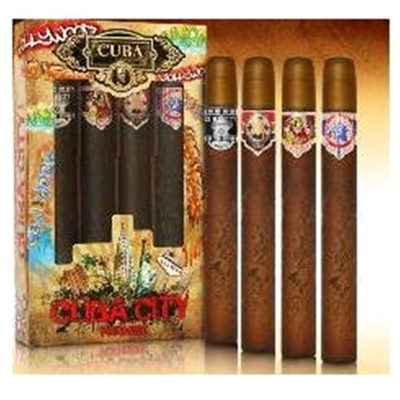 Cuba Amcubcity4 1.17 Oz. City Cologne Gift Set For Men, 4 Piece