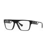 Versace Ve 3326u 5380 55mm Unisex Rectangle Eyeglasses 55mm In Black