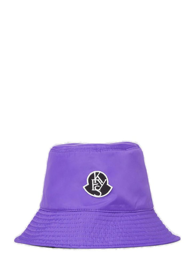 Moncler Genius X Alicia Keys Logo Bucket Hat In Purple