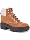 MARC FISHER LEIGAN WOMENS SUEDE ANKLE WINTER BOOTS