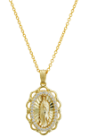 Savvy Cie Jewels Vermeil Our Lady Of Guadlupe Neck. In Yellow