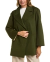 OSCAR DE LA RENTA TWILL CORDUROY SILK-LINED OVERSIZED JACKET