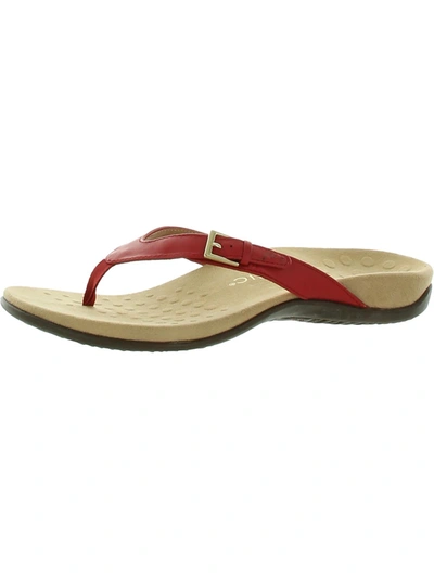 Vionic Tide Womens Flat Thong Sandals In Beige